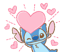 Stitch Love Sticker