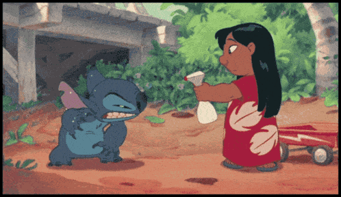 Stitch Spray Bottle GIF