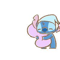 Stitch Tired Stitch Sticker