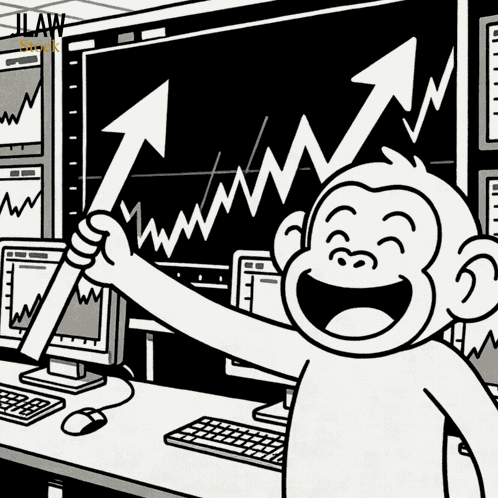 Stock Market Soaring Celebration To The Moon GIF