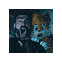 Stone And Tails Sonic 3 Sticker