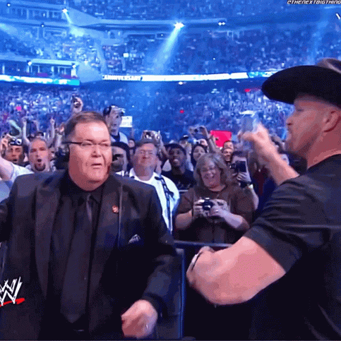 Stone Cold Steve Austin Jim Ross GIF