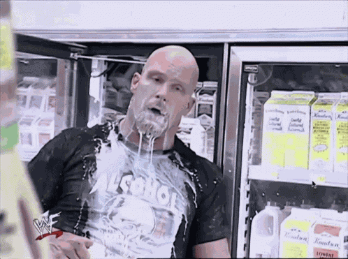 Stone Cold Steve Austin Milk GIF