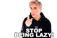 Stop Being Lazy Brad Mondo Sticker