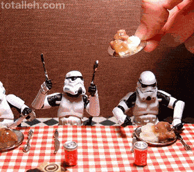 Storm Troopers Food GIF