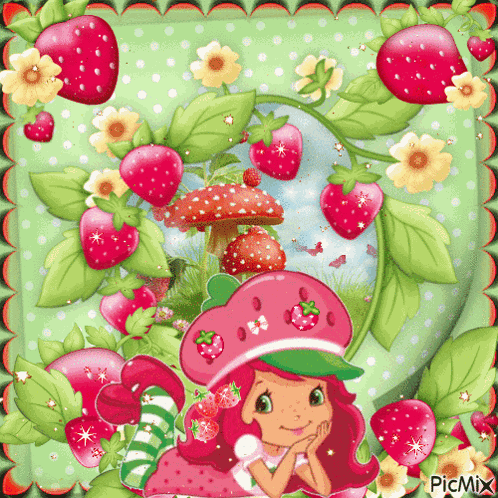 Strawberry Shortcake Blingee GIF