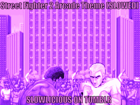 Street Fighter 2 Arcade Intro Slowlicious GIF