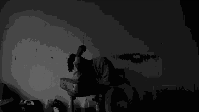 Stressed Stroking Head GIF