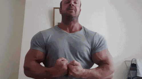 Strong Man Muscle Dad GIF