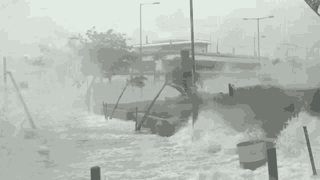 Strong Waves World Meteorological Day GIF