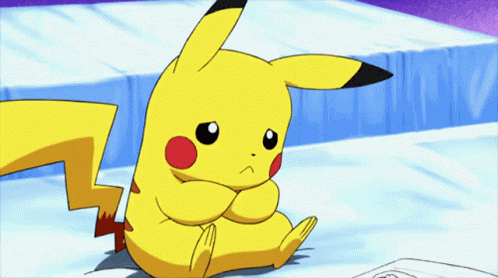 Stubborn Pikachu GIF