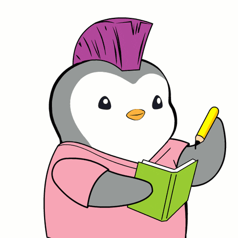 Study Penguin GIF