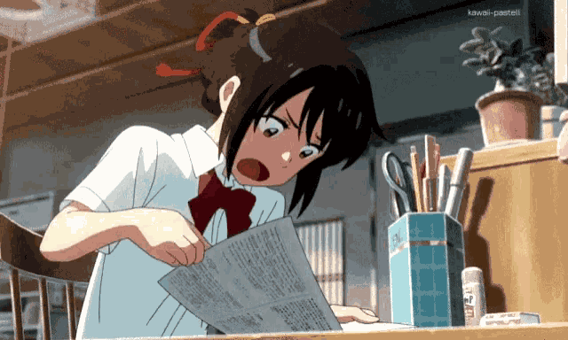 Studying Anime GIF
