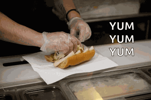 Subway Sandwich Making GIF