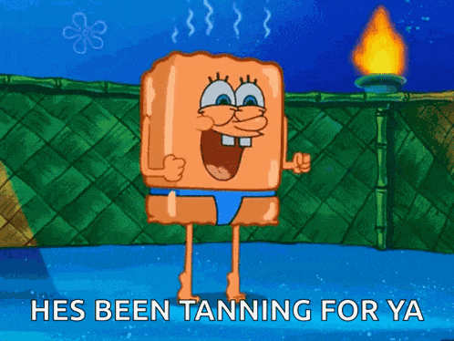 Sun Burn Spongebob GIF