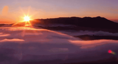 Sunrise Over The Mountain GIF