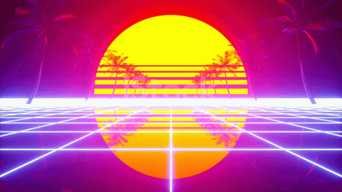 Sunset Retro Retro GIF