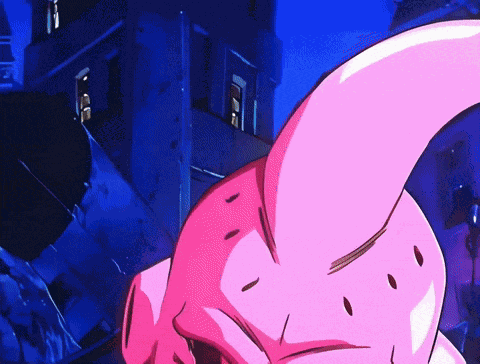 Super Buu Laughing GIF