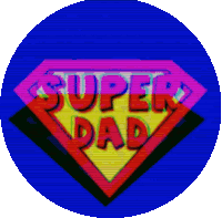 Super Dad Fathers Day Sticker