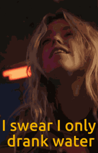 Supergirl I Swear I Only Drank Water GIF