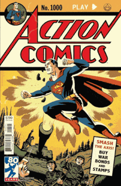 Superman Comic Cover GIF