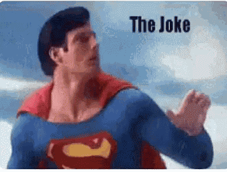 Superman Missed The Joke GIF
