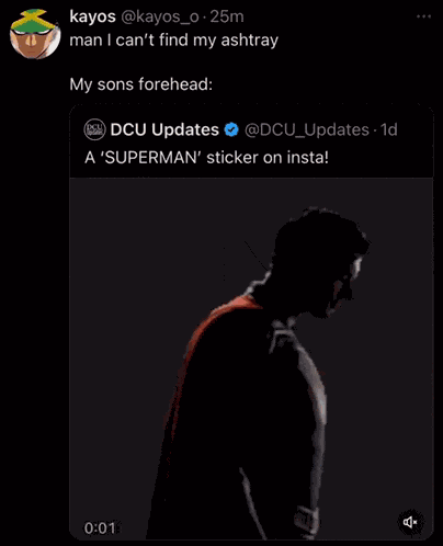 Superman My Sons Forehead GIF