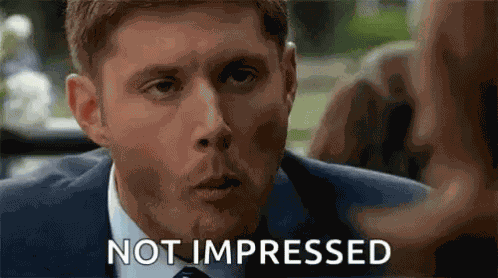 Supernatural Not Funny GIF