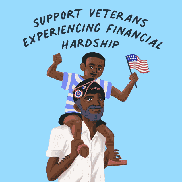 Support Veterans Experiencing Financial Hardship Support Our Troops GIF