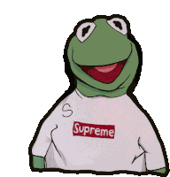 Supreme Kermit Sticker