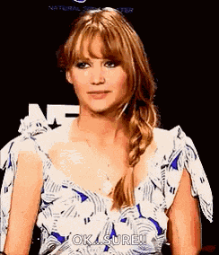 Sure Jennifer Lawrence GIF
