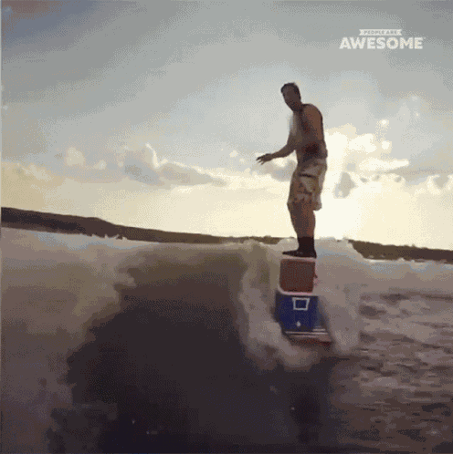 Surfing Surfboard GIF