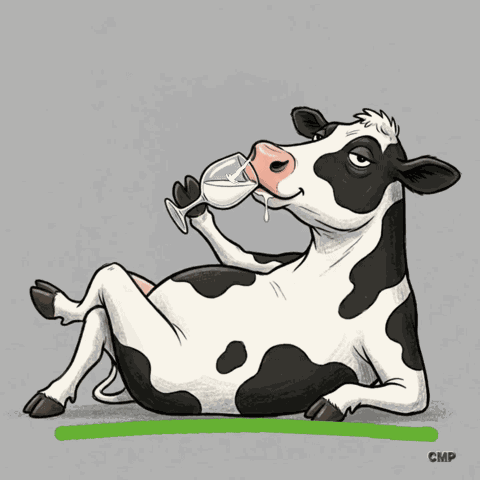 Surreal Objets Cow Milk GIF