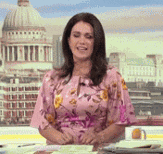 Susanna Reid Typing GIF