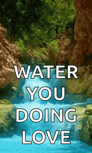 Sweet Cascade Flowing Water GIF
