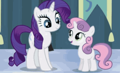 Sweetie Belle And Rarity My Little Pony GIF