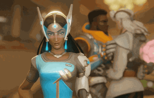 Symmetra Baptieste Lifeweaver Baptiste GIF