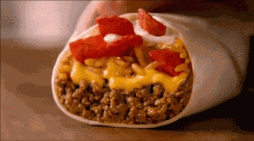 Taco Bell Beefy Crunch Burrito GIF