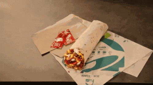 Taco Bell Cheesy Double Beef Burritos GIF