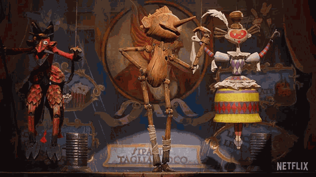 Taking A Bow Pinocchio GIF
