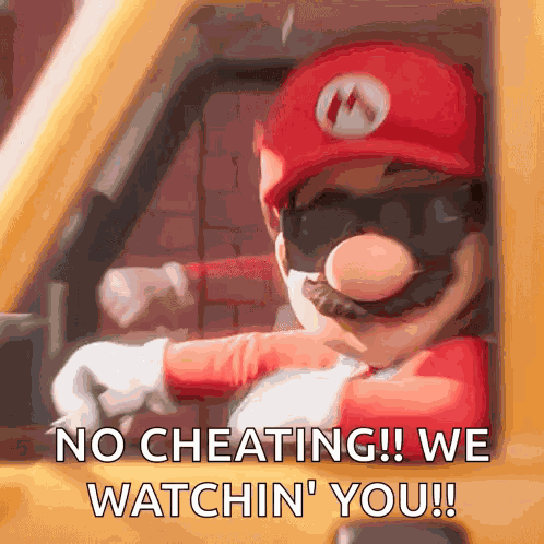 Taking Off Shades Mario GIF