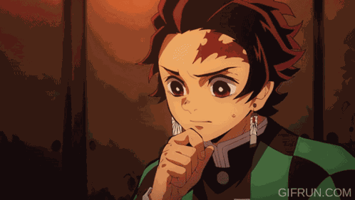 Tanjiro Wince GIF