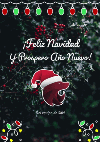 Tarjeta De Navidad Saki Feliz Navidad GIF