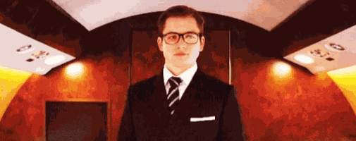 Taron Egerton Kingsman GIF