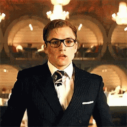 Taron Egerton Kingsman GIF