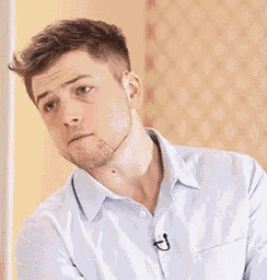Taron Egerton Worried GIF
