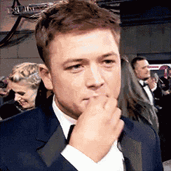 Taron Taron Egerton GIF