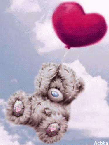 Tatty Teddy Floating GIF