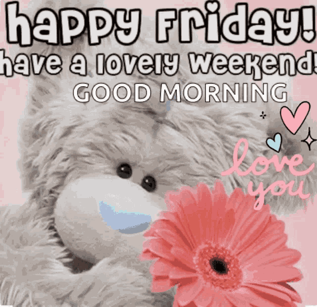 Tatty Teddy Happy Friday GIF