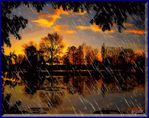 Tbhss Pluie Paysage Rain Landscape GIF